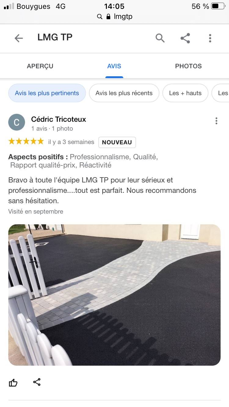 AVIS Enrobé allée pavage et motif 