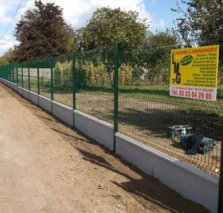 Pose de grillage en clôture de jardin - Vente clôture jardin Ste